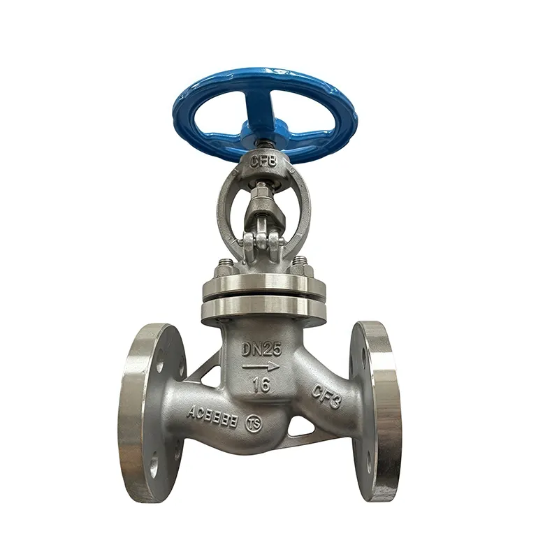 Valve à globu specificu per l'industria chimica