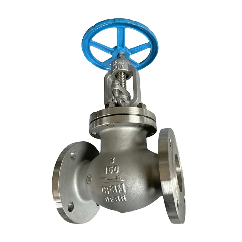 Valve à globe à bride en acier inoxydable 316l