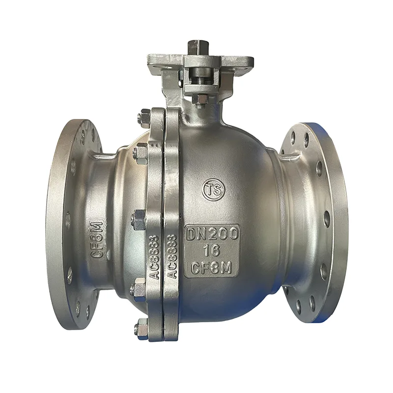 Valve à sphère à bride en acier inoxydable